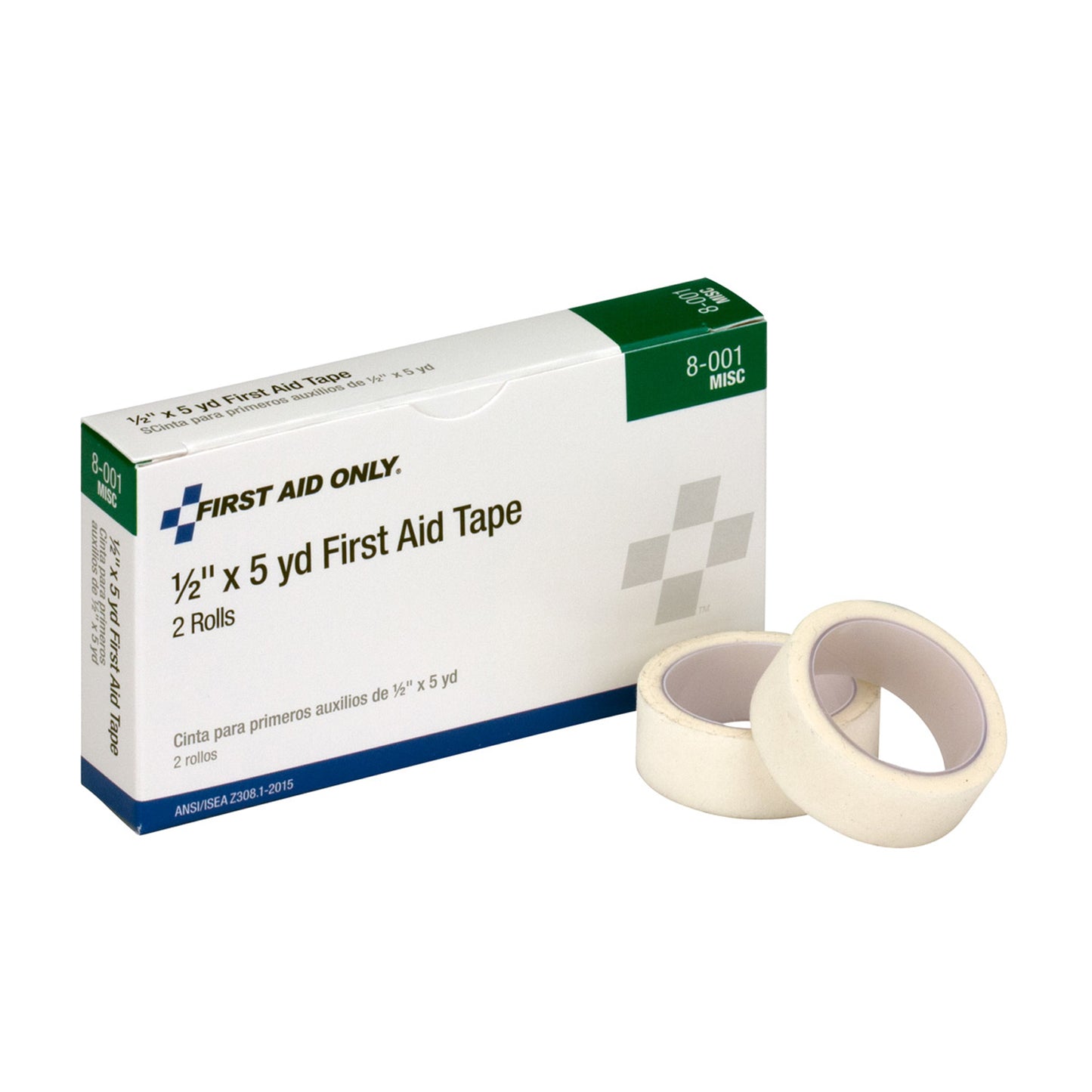 First Aid Tape, 1/2x5yd, 2/bx  (DROP SHIP ONLY - $150 Minimum Order)