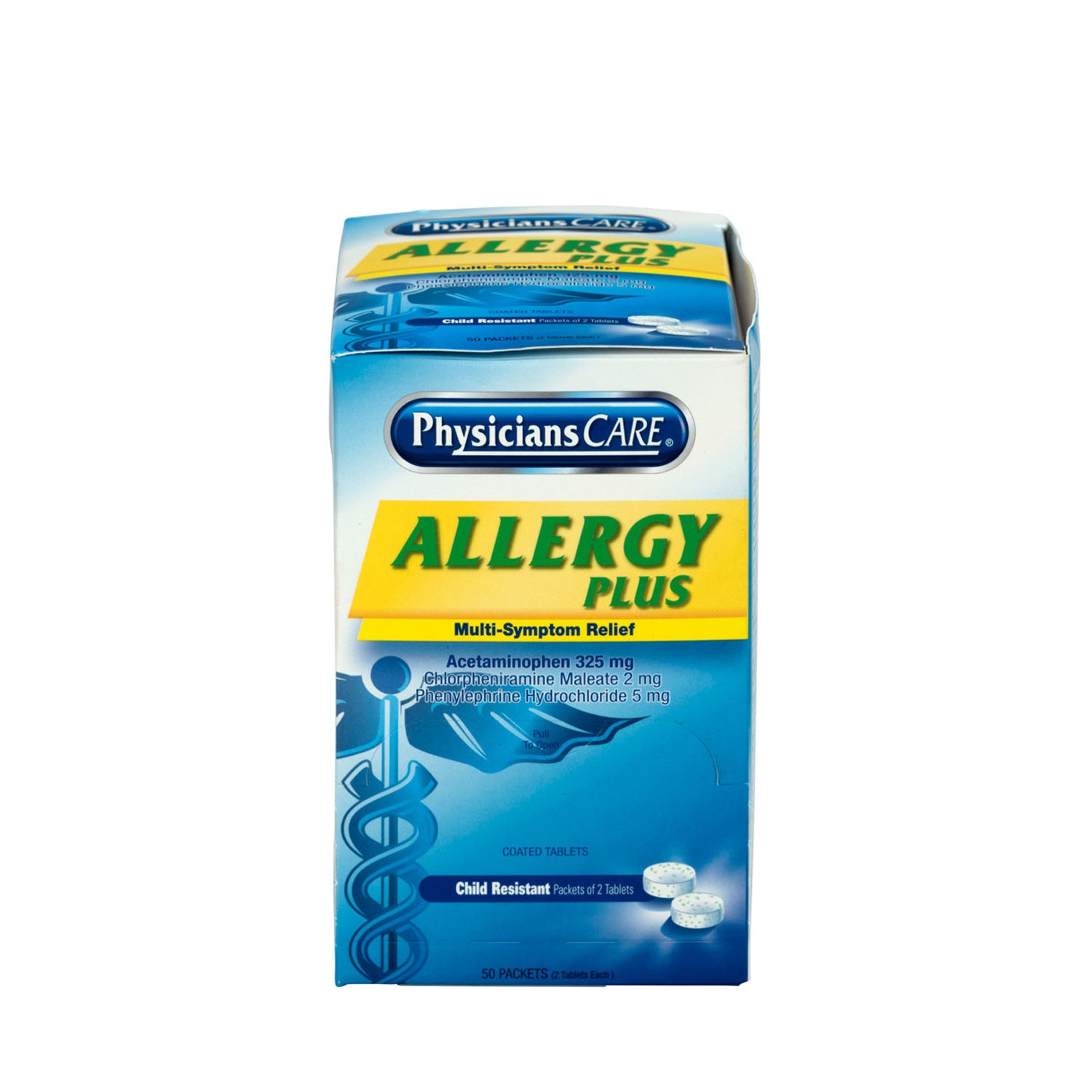 PhysiciansCare Allergy Plus, 2/pk, 50pk/bx (DROP SHIP ONLY - $150 Minimum Order)