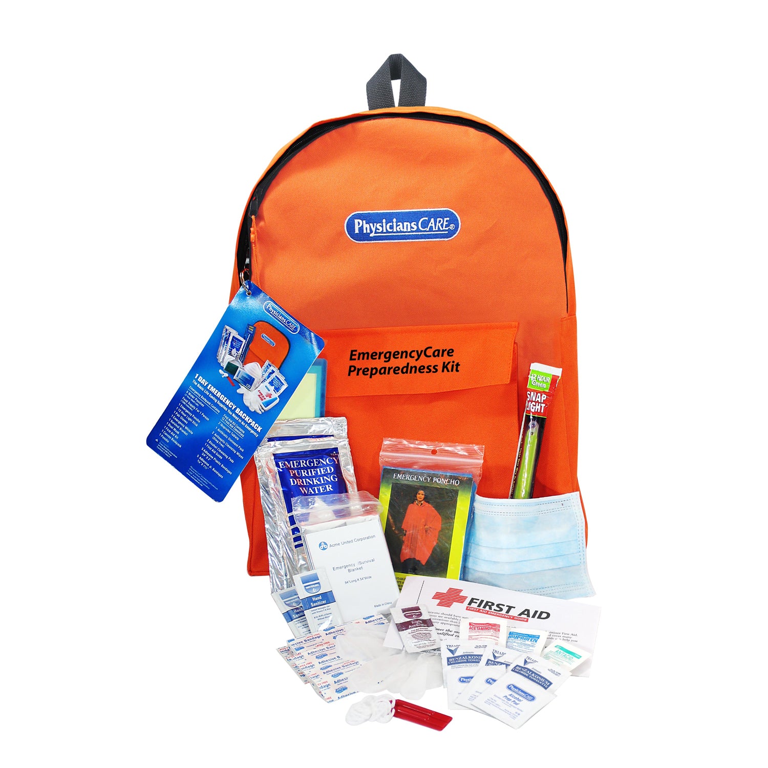 Emergency Preparedness 1 Day Backpack (DROP SHIP ONLY - $150 Minimum Order)
