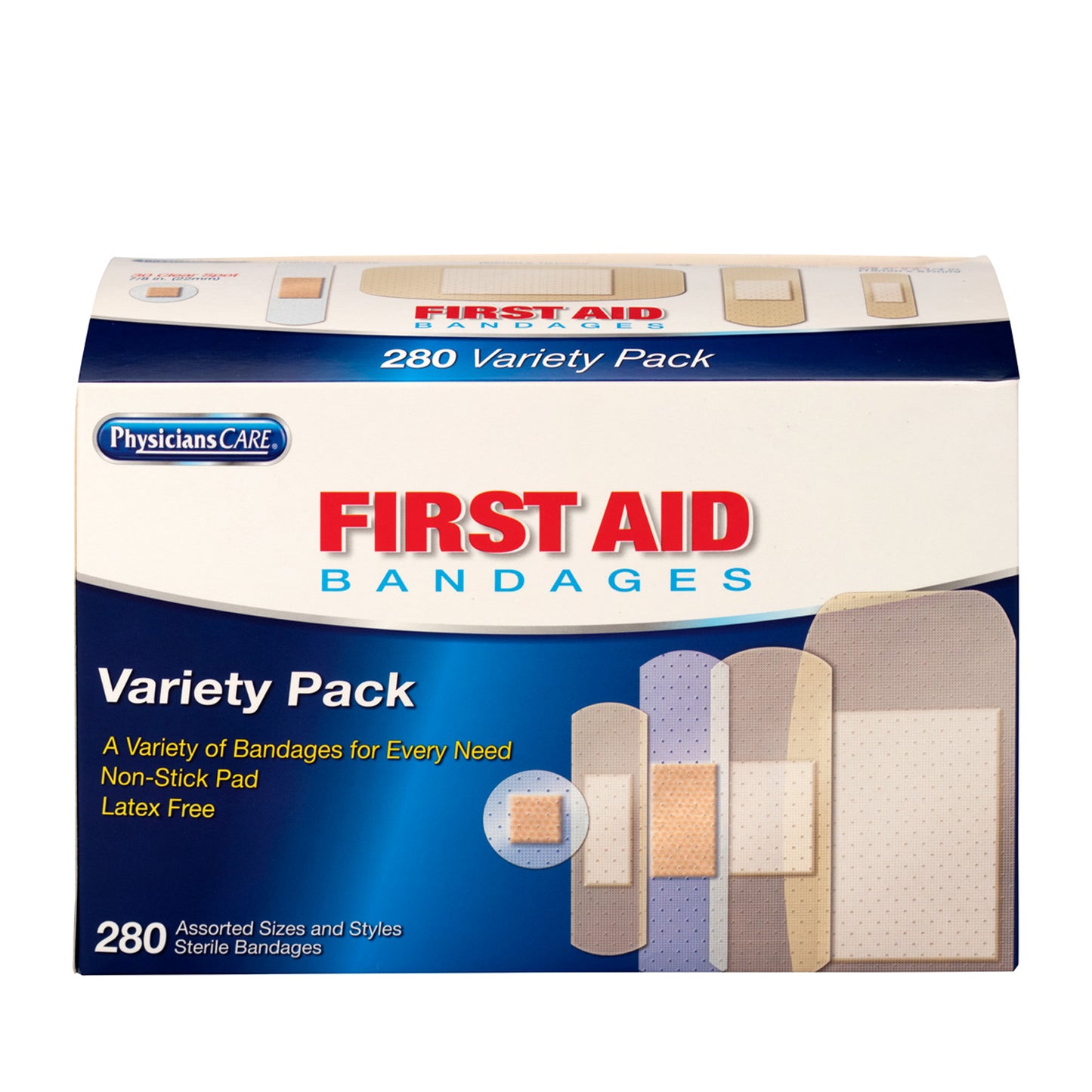 Sheer & Clear Bandage Variety Pack, Assorted Sizes, 280/bx (DROP SHIP ONLY - $150 Minimum Order)