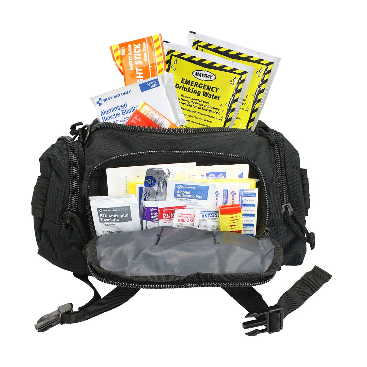 Emergency Preparedness, 1 Person, Black Fabric bg (DROP SHIP ONLY - $150 Minimum Order)