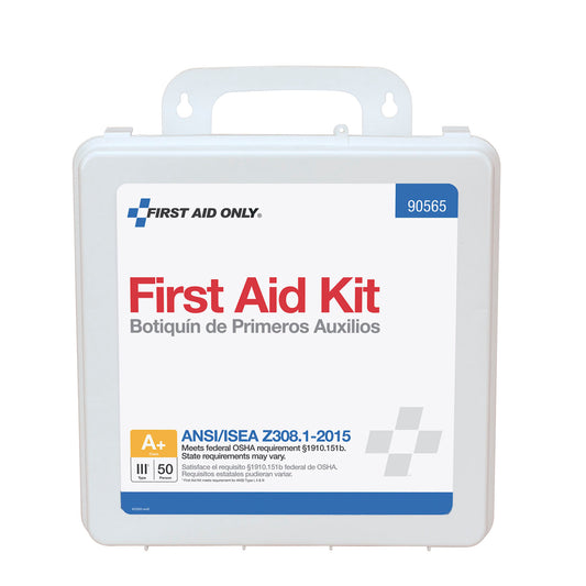50 Person First Aid Kit, ANSI A+, Plastic Case  (DROP SHIP ONLY - $150 Minimum Order)