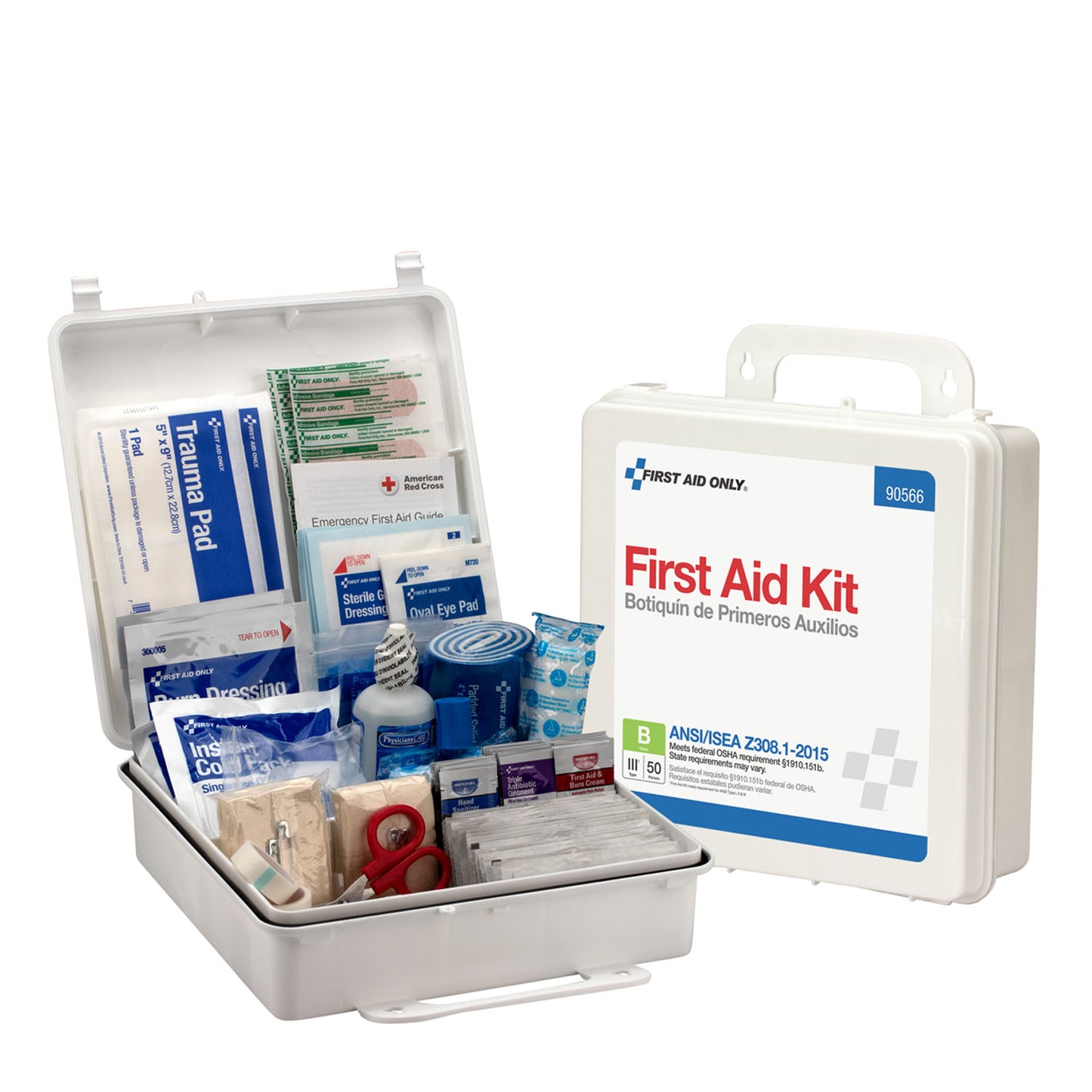 50 Person First Aid Kit, ANSI B, Plastic Case, 6/cs  (DROP SHIP ONLY - $150 Minimum Order)