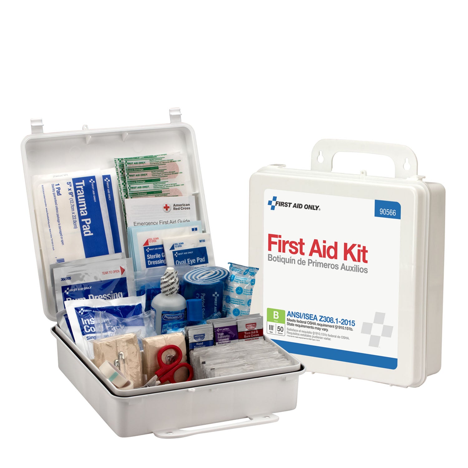 50 Person First Aid Kit, ANSI B, Plastic Case, 6/cs  (DROP SHIP ONLY - $150 Minimum Order)