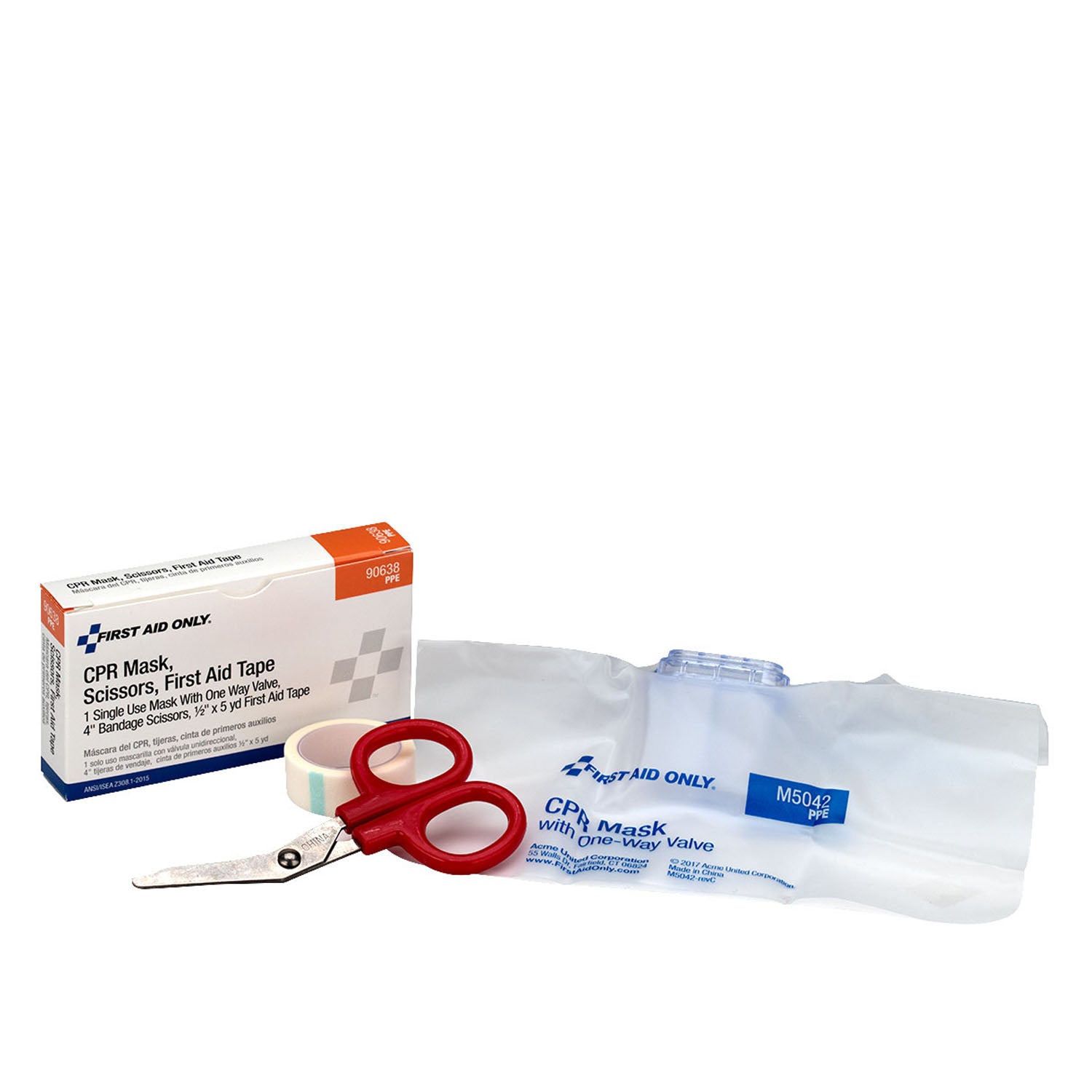 CPR Mask, Scissors, Tape Roll, 1ea/bx (DROP SHIP ONLY - $150 Minimum Order)
