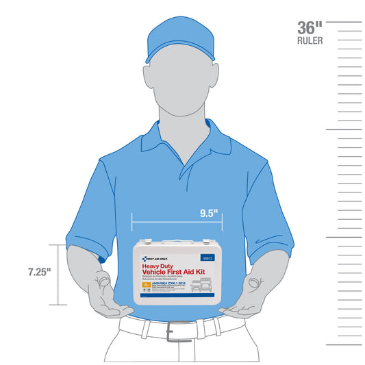 25 Person Vehicle ANSI A+ First Aid Kit, Metal Case (DROP SHIP ONLY - $150 Minimum Order)