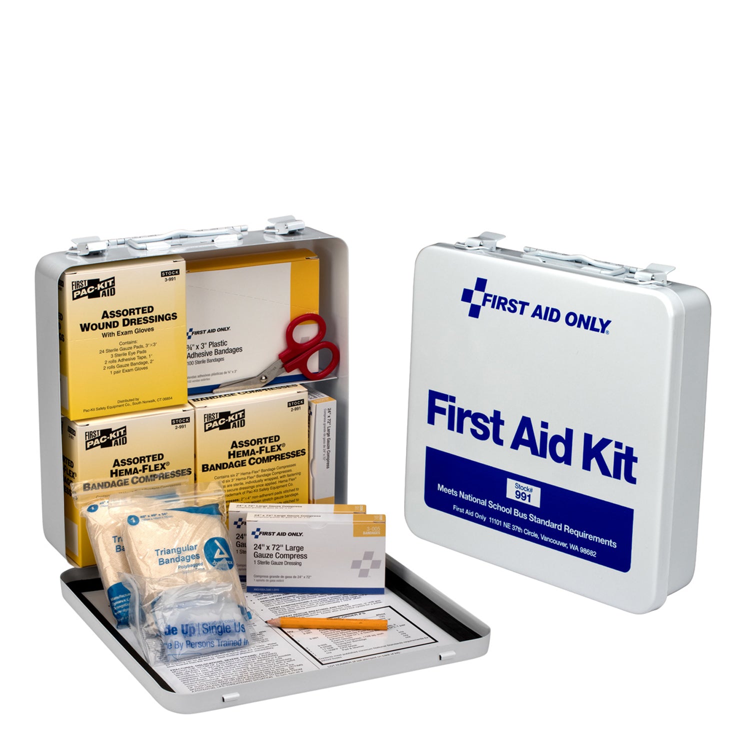 National School Bus Kit, Metal Case (DROP SHIP ONLY - $150 Minimum Order)