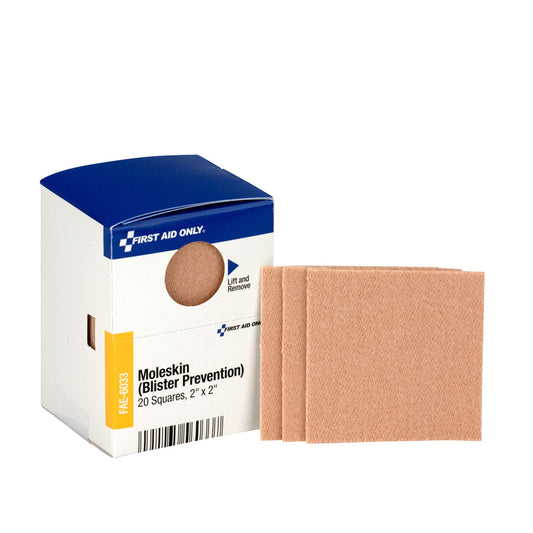 SC Refill, Includes: Moleskin Blister Bandages, 20/bx (DROP SHIP ONLY - $150 Minimum Order)