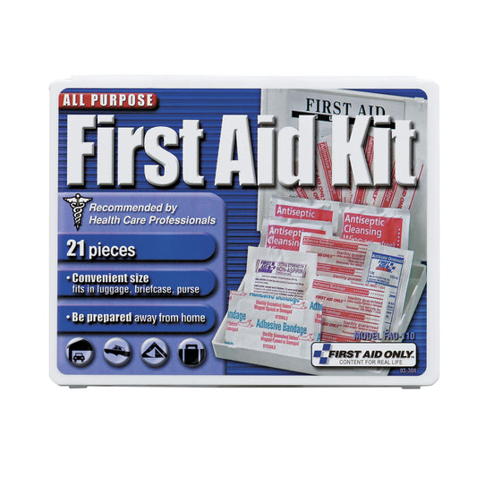 Travel First Aid Kit, 17 Piece, Plastic Case (DROP SHIP ONLY - $150 Minimum Order)