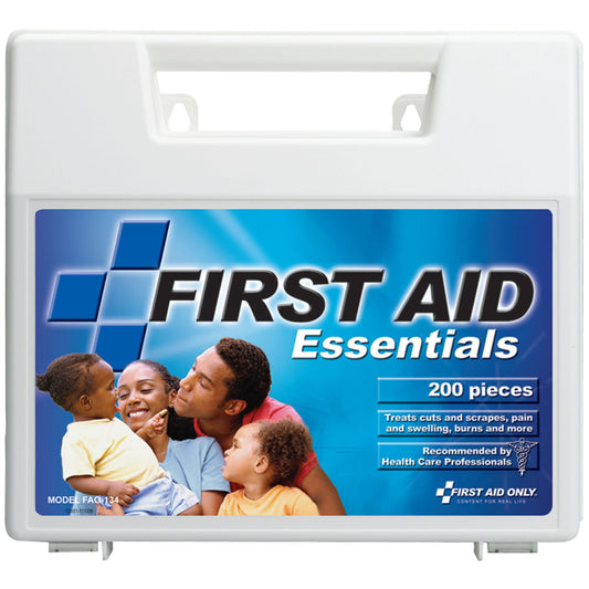 First Aid Kit, 200 Piece, Plastic Case, 12/cs (DROP SHIP ONLY - $150 Minimum Order)