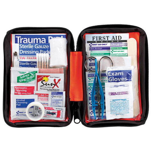 Outdoor First Aid Kit, 107 Piece, Fabric Case, 6/cs