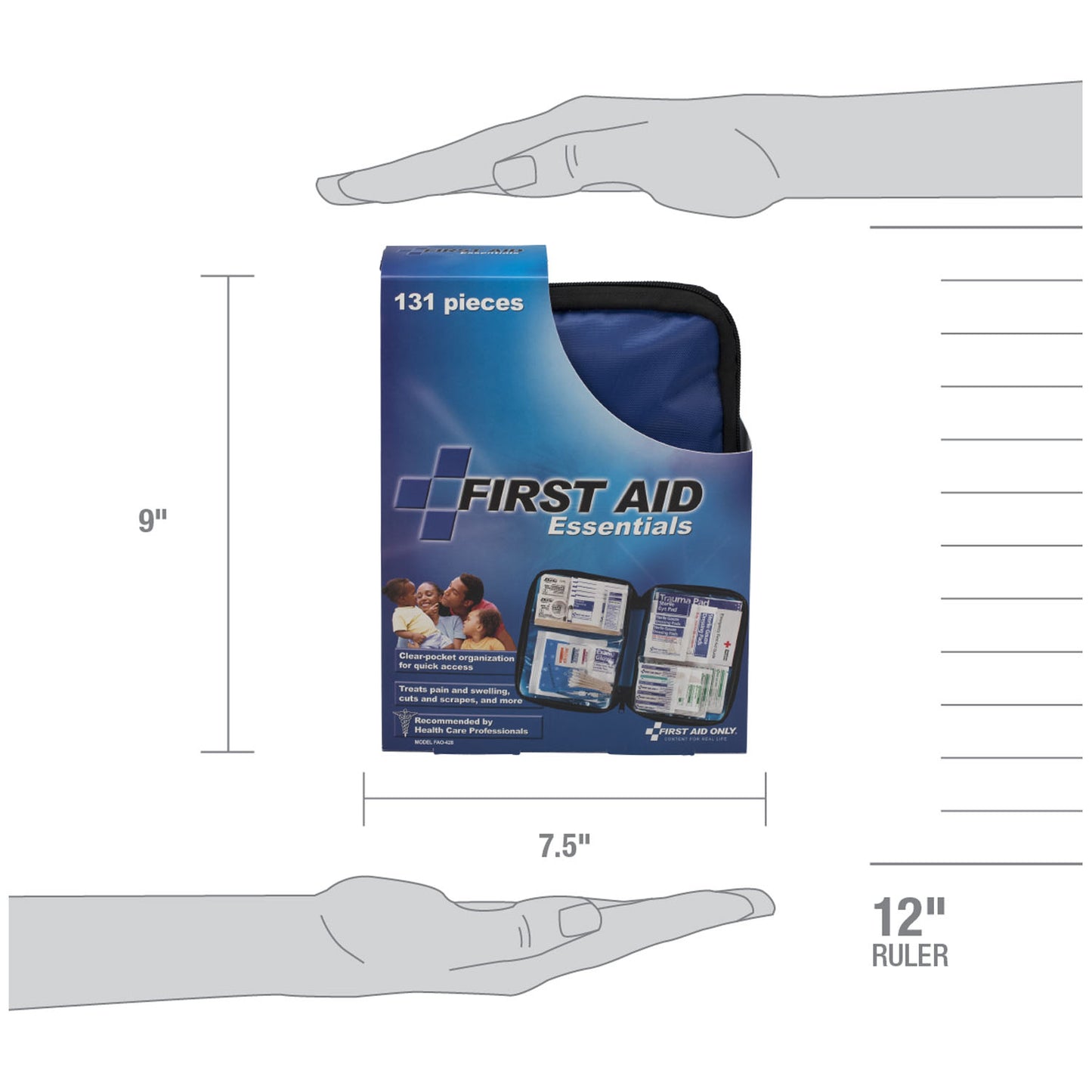First Aid Kit, 131 Piece, Fabric Case (DROP SHIP ONLY - $150 Minimum Order)