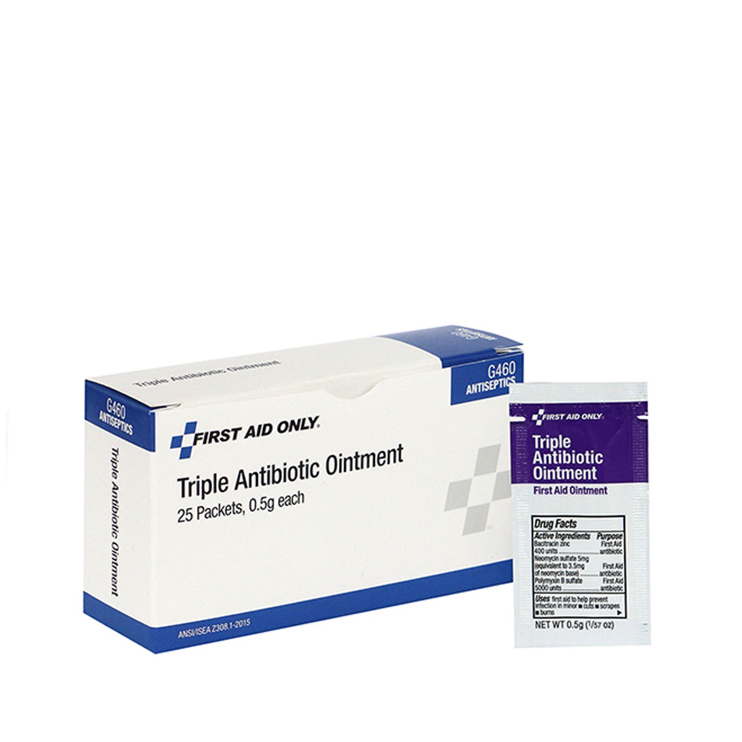 Triple Antibiotic Ointment, 25/bx, 30bx/cs  (DROP SHIP ONLY - $150 Minimum Order)