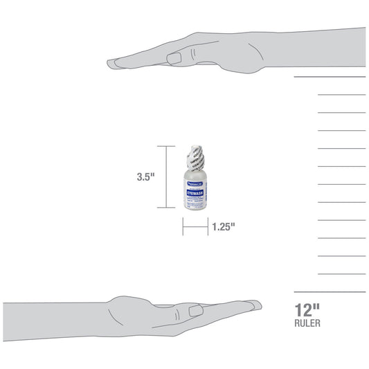 Eyewash Bottle, Screw Cap, 1oz  , 144/cs (DROP SHIP ONLY - $150 Minimum Order)