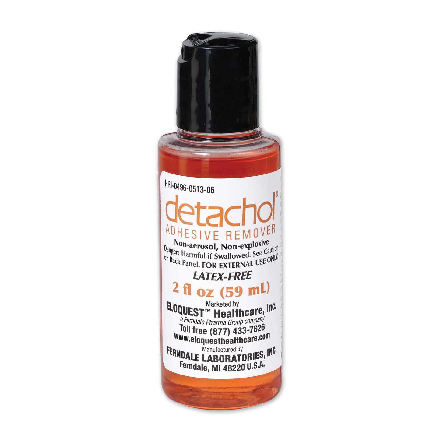 Adhesive Remover with Dispenser Cap, 2 oz (US Only-No Puerto Rico) (Item is considered HAZMAT and cannot ship via Air or to AK, GU, HI, MP, PR, VI)