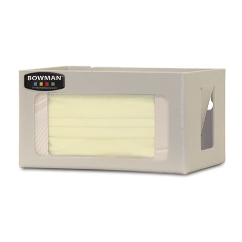 Face Mask Dispenser, Earloop Style, Holds Variety of Boxed Earloop Style Face Masks, Keyholes For Wall Mounting, Quartz