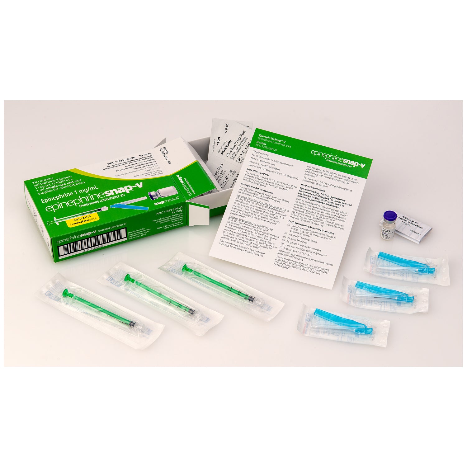 Epinephrine Snap-V Convenience Kit for Anaphylactic Emergencies (Rx) (US Only, Excluding IN and ND) (Product is Non-Returnable)