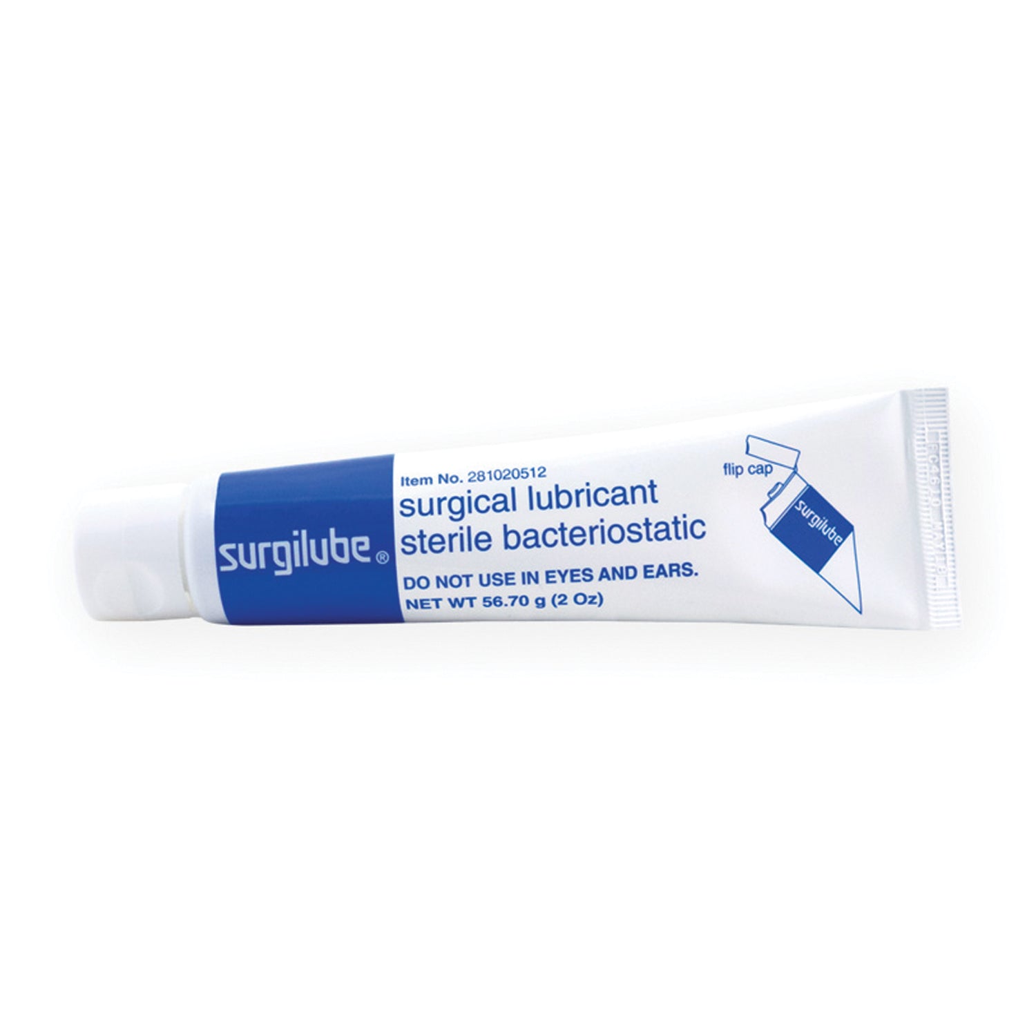 SURGILUBE 2oz (56.7gm) Tube Flip-Top Cap (Laminated Tube), 12/bx