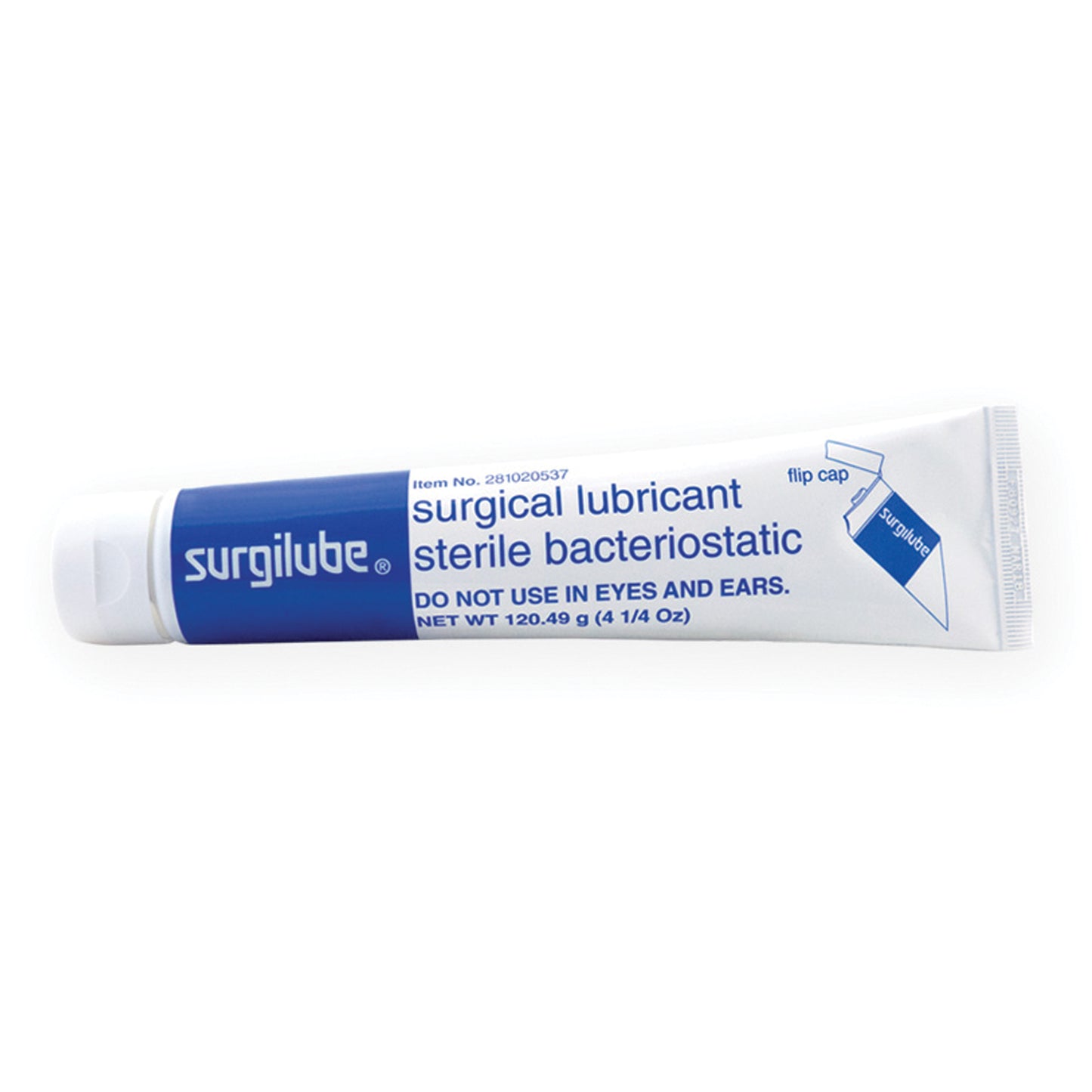 SURGILUBE 4.25oz (120.49gm) Tube Flip-Top Cap (Laminated Tube), 12/bx (6 bx/cs, 45 cs/plt)