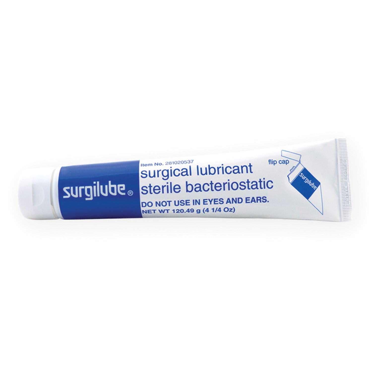 SURGILUBE 4.25oz (120.49gm) Tube Flip-Top Cap (Laminated Tube), 12/bx (6 bx/cs, 45 cs/plt)