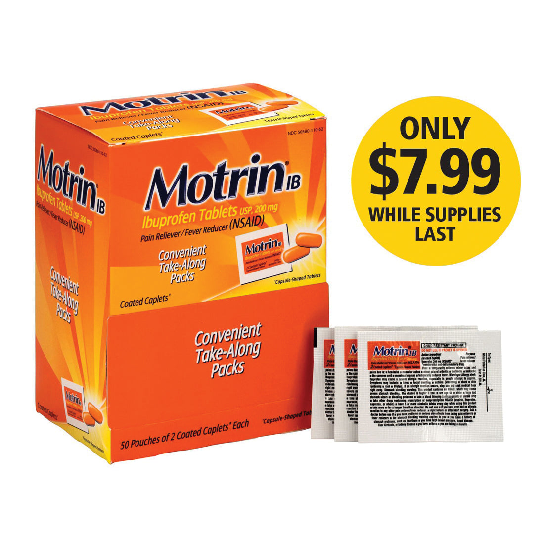 Aleve, 1/pk, 50pk/bx (DROP SHIP ONLY - $150 Minimum Order)