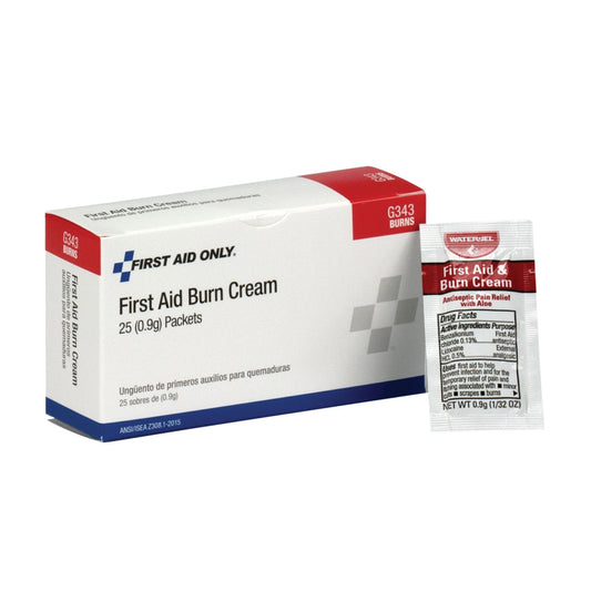 First Aid Burn Cream, 25/bx  (DROP SHIP ONLY - $150 Minimum Order)