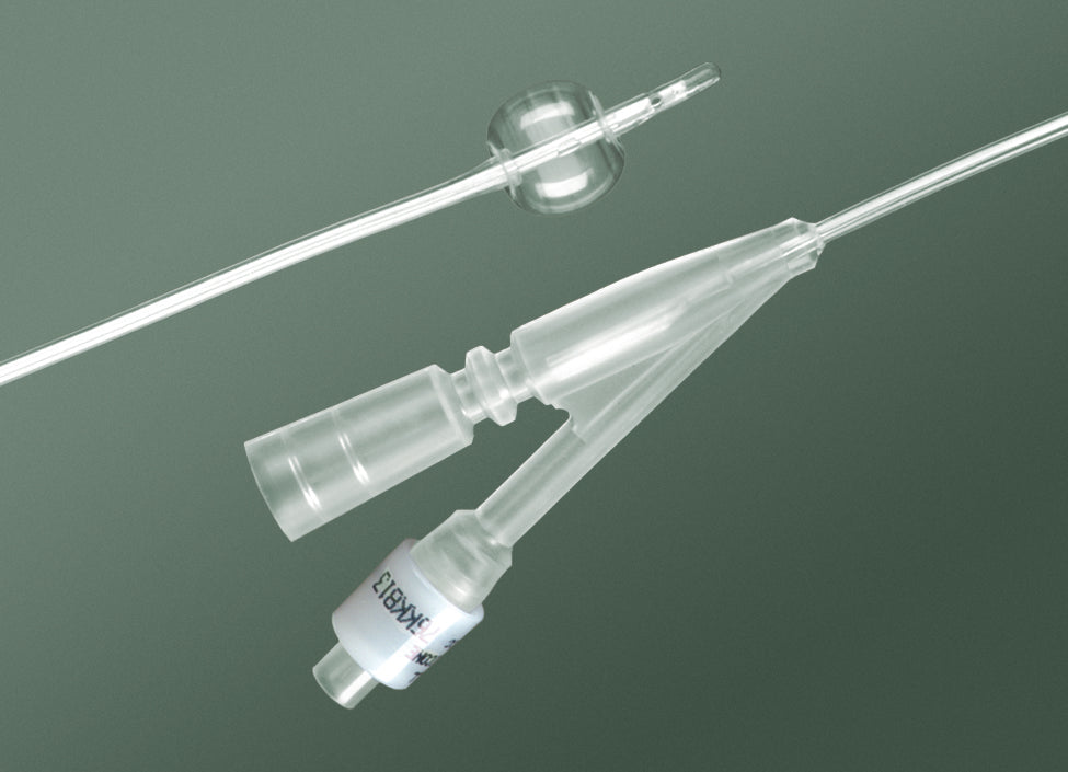 Foley Catheter, Uncoated, Silicone, 2-Way, 8 FR, 3cc, Latex Free (LF), 12/cs (US Only)