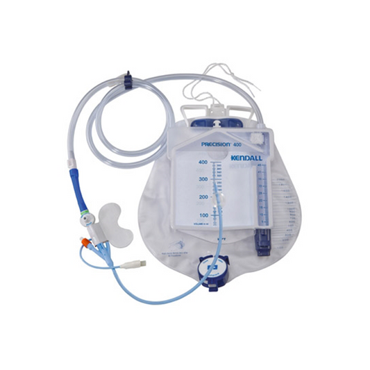 Dover Silicone Urine Meter Foley Sampling Catheterization Kit, Luer Lock, 16FR, 2000 ml, 10/CS (Continental US Only) (Notice  Syringes are temporarily not included due to the Nurse Assist recall.  Please contact your NDC sales rep for questions.)