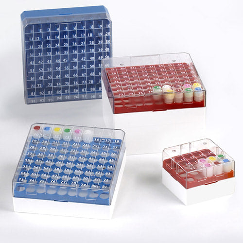 Vial Storage Box, 81-Place, White, 48/cs (for 3" Vials)