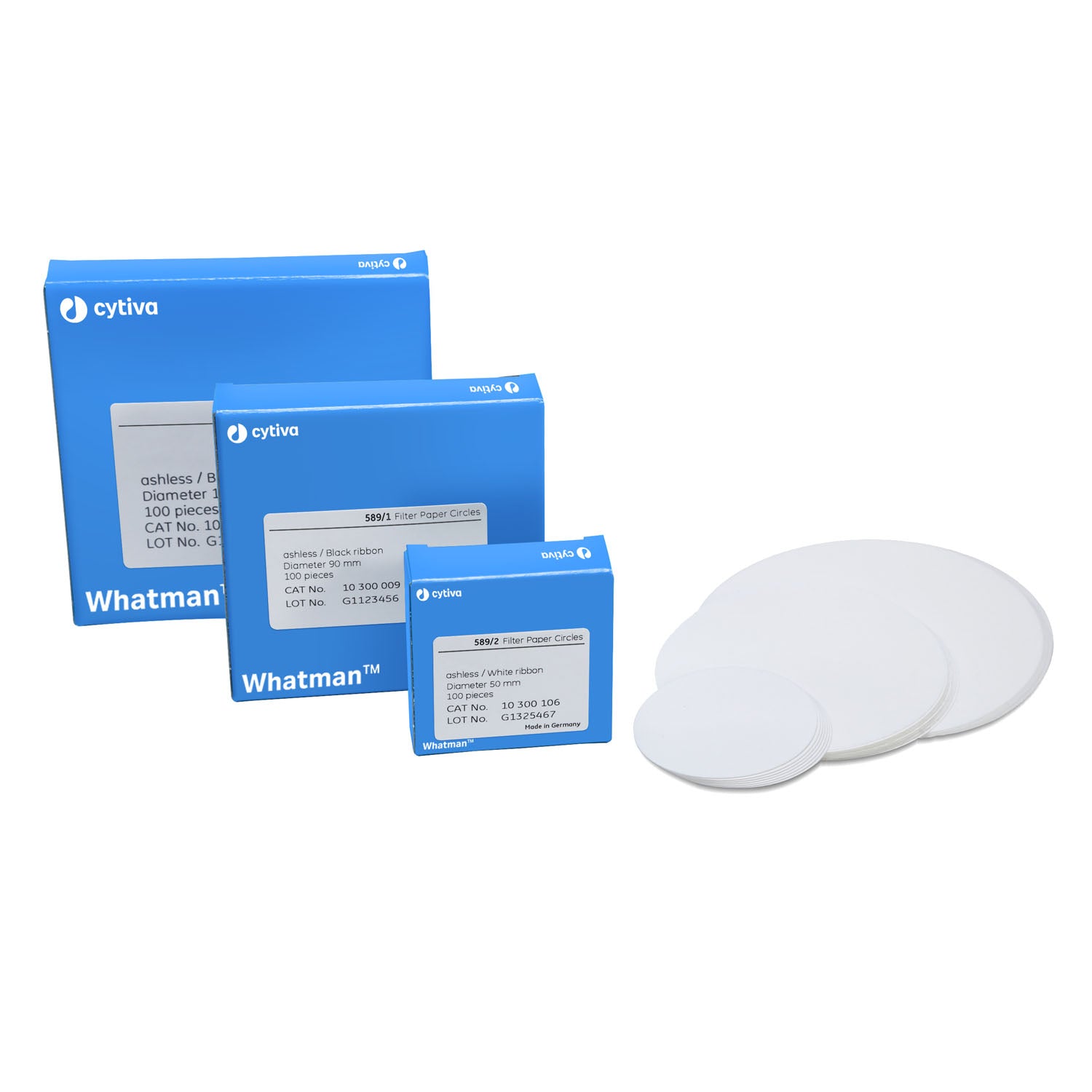 Filter Circles, 185mm Dia, Ashless Grade 589/3, 100/pk