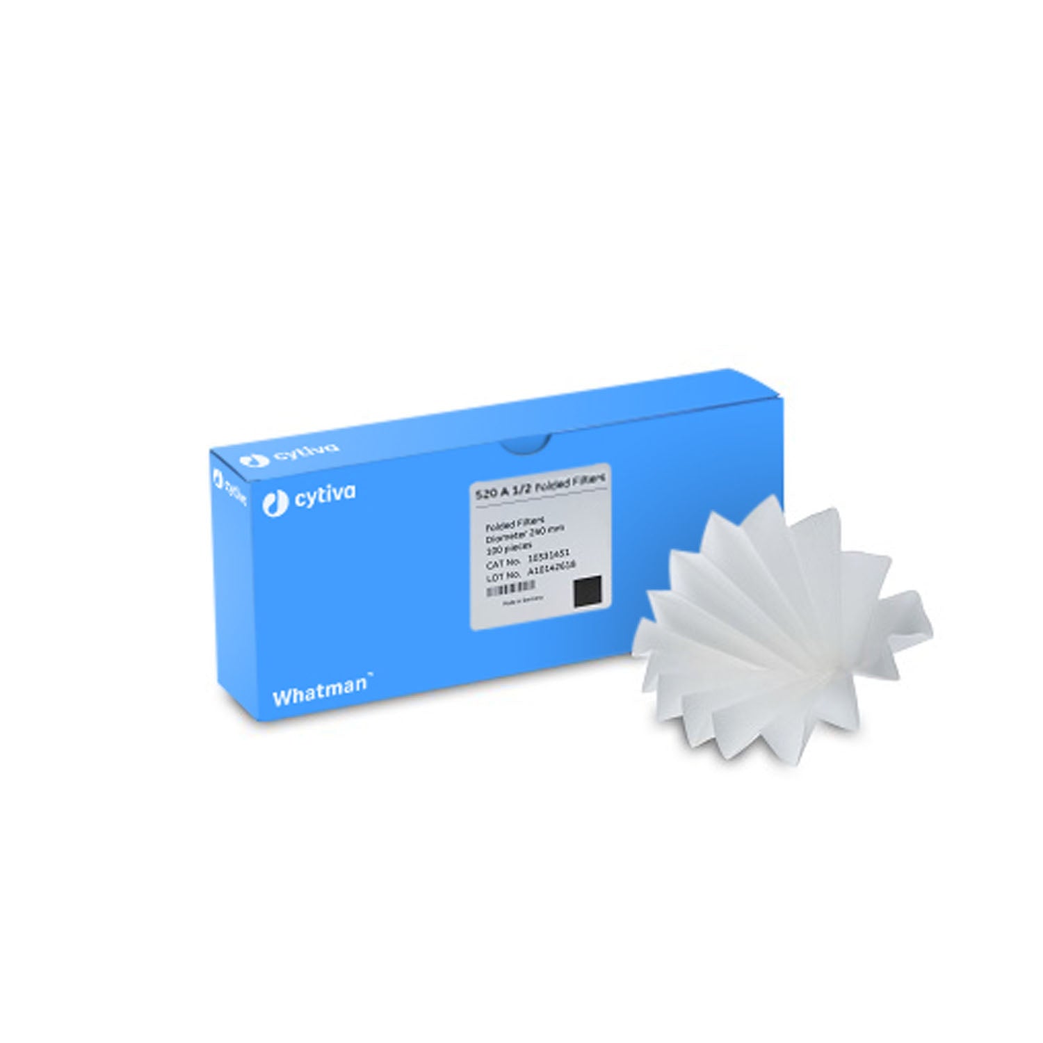 Filter Circles, 500mm Dia, Folded Prepleated Grade 520 a_, 100/pk