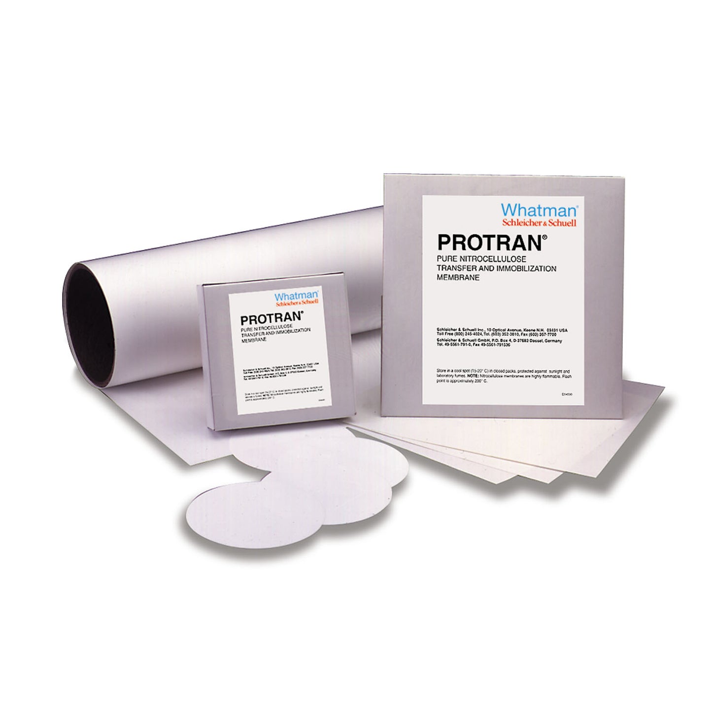 Blotting Membrane, Protran Nitrocellulose, BA83 Circles, 82mm, 0.2l Pore Size, 50/pk