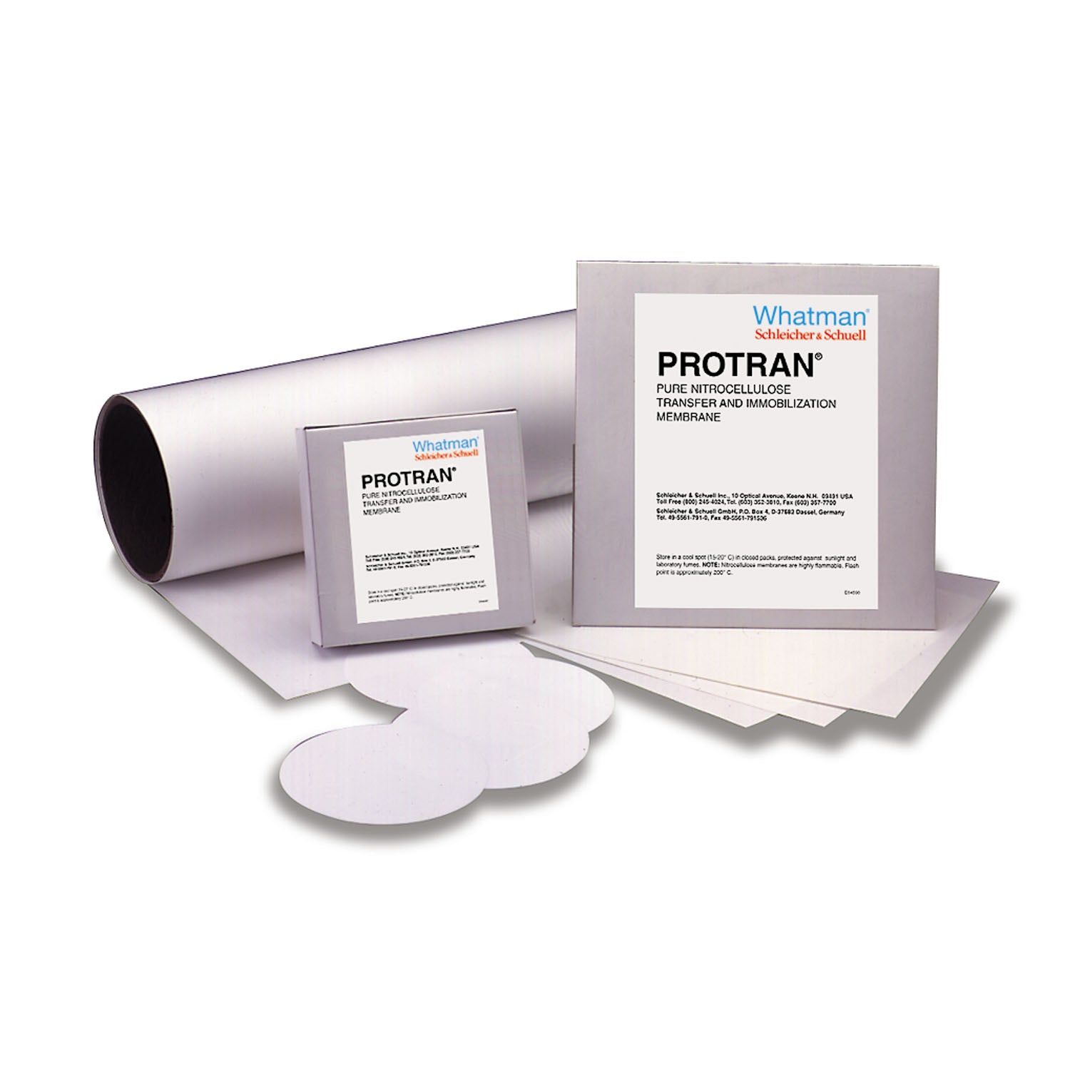 Blotting Membrane, Protran Nitrocellulose, BA83 Circles, 82mm, 0.2l Pore Size, 50/pk