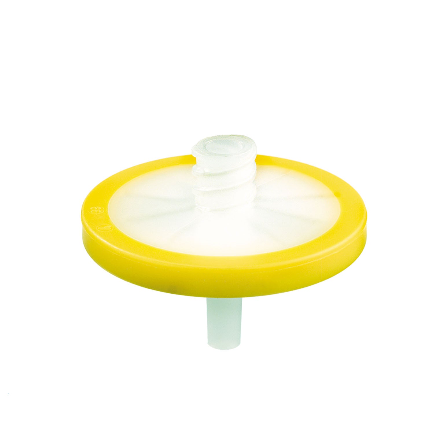 Syringe Filter, 30mm Dia, Whatman Puradisc, 1.0m Pore Size, PTFE/ Polypropylene, Female Luer Lock/ Male Luer, Yellow, 100/pk