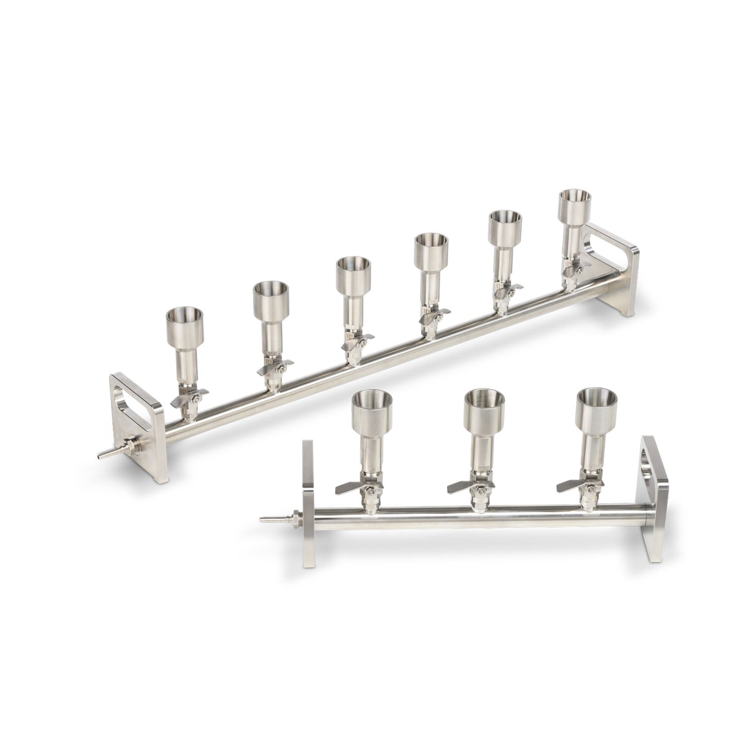 Multiple Filtration Apparatus, Six-Place Filtration, Stainless Steel Filter Funnel (Recommended For Microbiology Monitors & Analytical Funnels)
