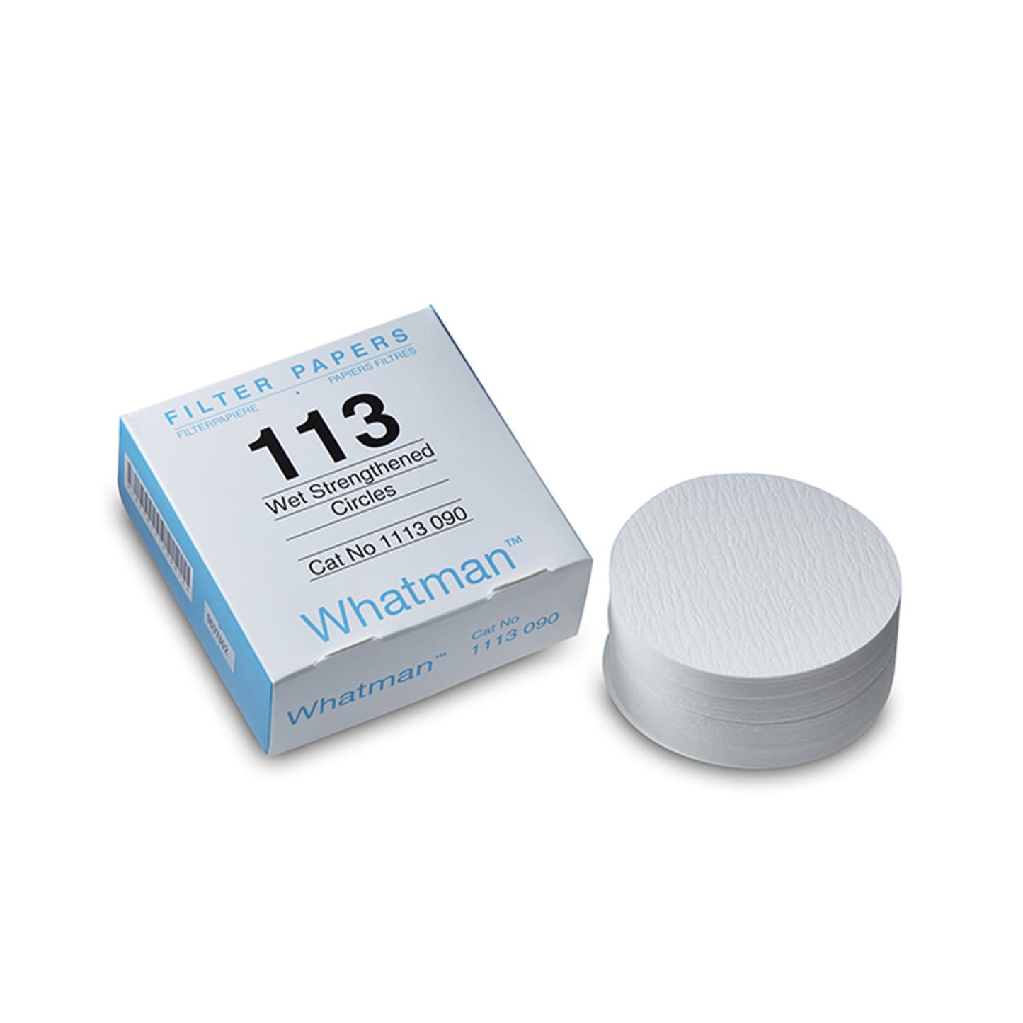 Filter Circles, 90mm Dia, Wet Strengthened Grade 113, 100/pk