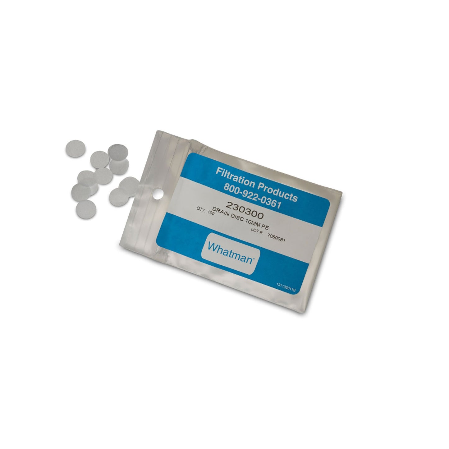 Accessories: 37mm Drain Discs, Polyester, 100/pk