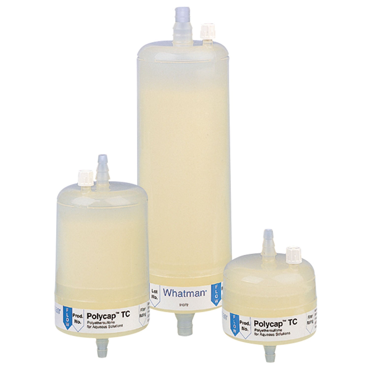 Capsule Filter, Whatman Polycap TC 150, 0.2/0.1m Pore Size, Polyethersulfone, 1/2 SB Inlet, 1/2 SB Outlet, Sterile, 1/pk