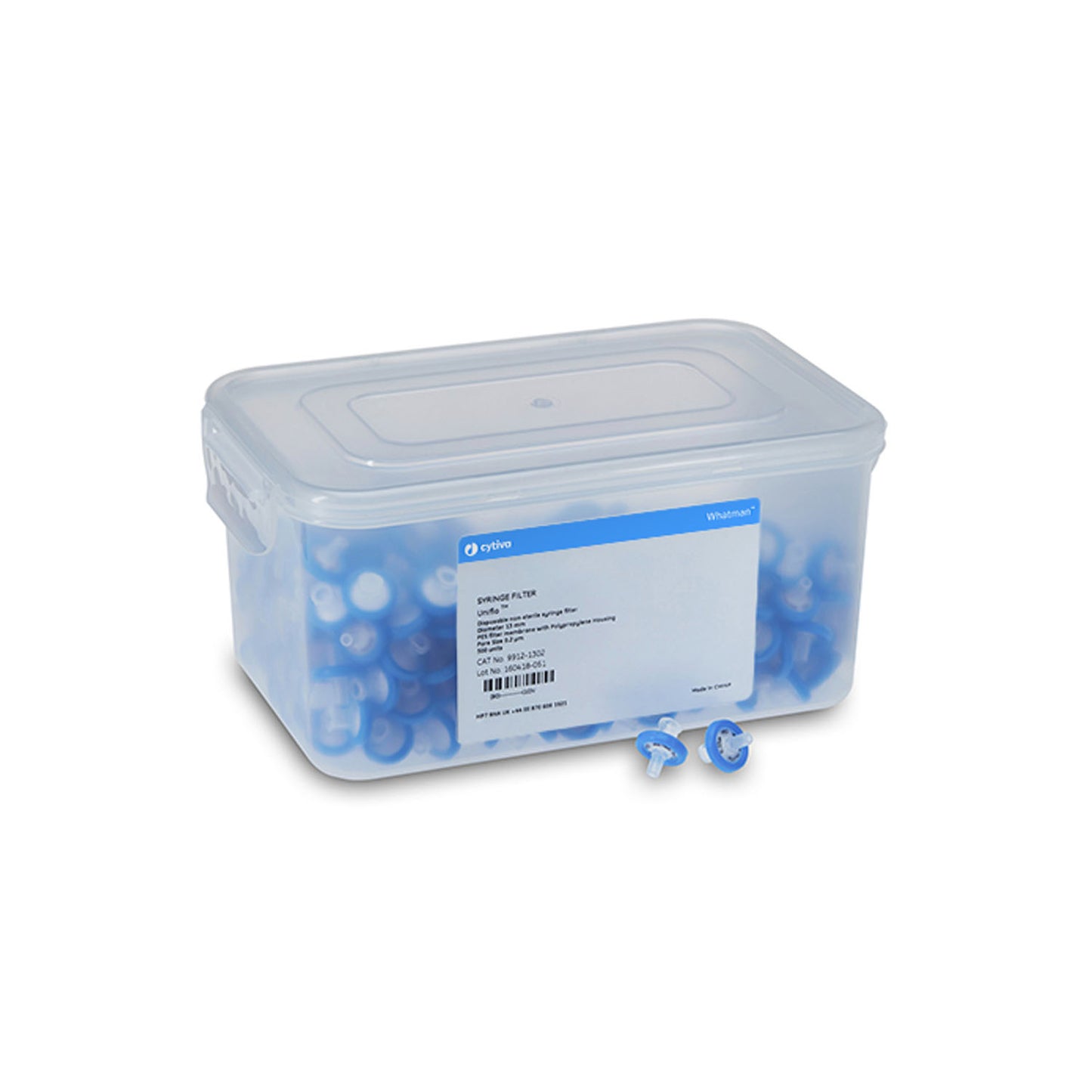 Syringe Filter, 25mm Dia, Whatman Puradisc, Non-Sterile, 1.0m Pore Size, Polyethersulfone (PES), 200/pk
