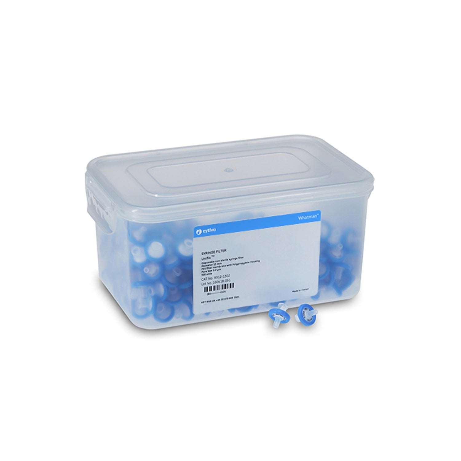 Syringe Filter, 25mm Dia, Whatman Puradisc, Non-Sterile, 1.0m Pore Size, Polyethersulfone (PES), 200/pk