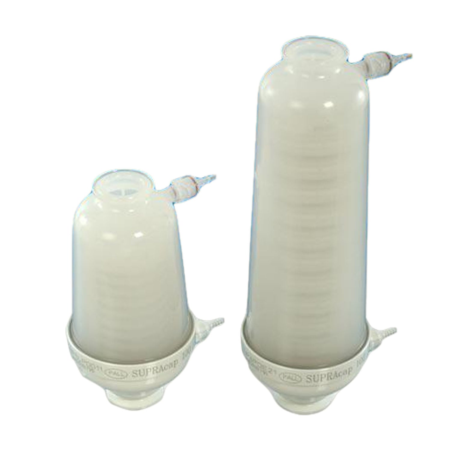 Supracap 100 Depth Filter Capsule, In-Line Style, 5" Length, with Single-Layer Media Grade BIO 20 (0.4-1 m Retention Rating), 1" - 1_" Sanitary Flange Inlet and Outlet