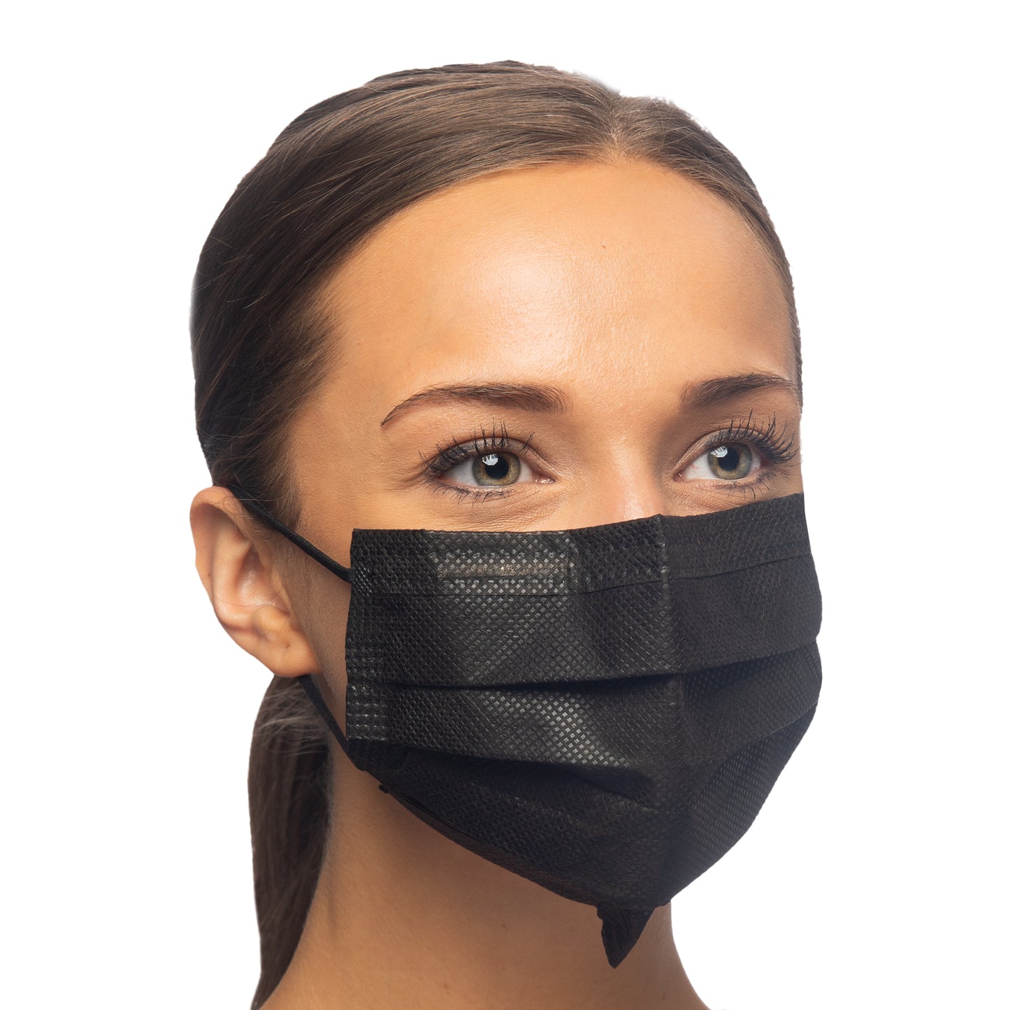 Mask, Surgical with Secure Fit Technology, Black, Level 3, 50/bx 10bx/ctn