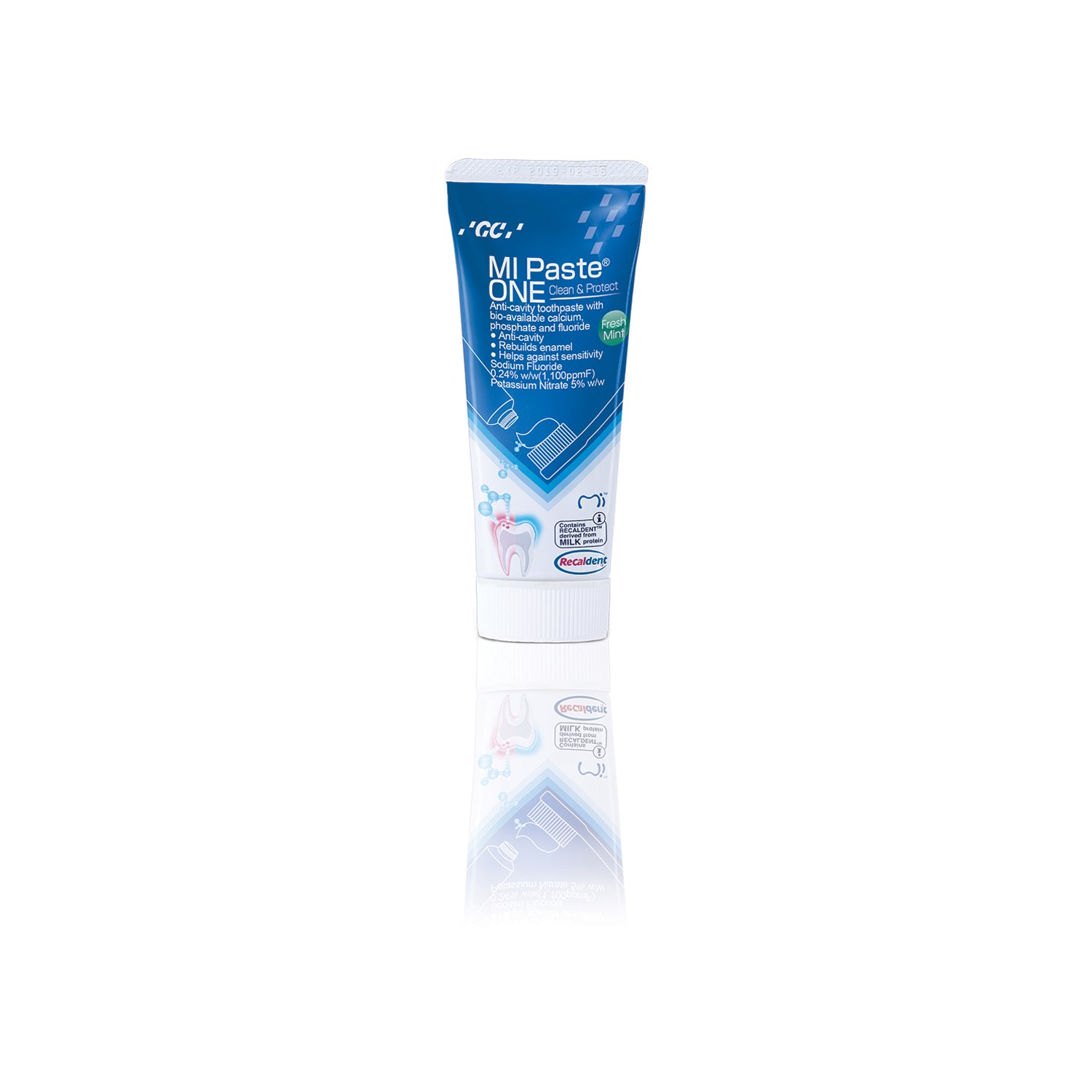 MI Paste One, Fresh Mint, 40g tube. 10/pk