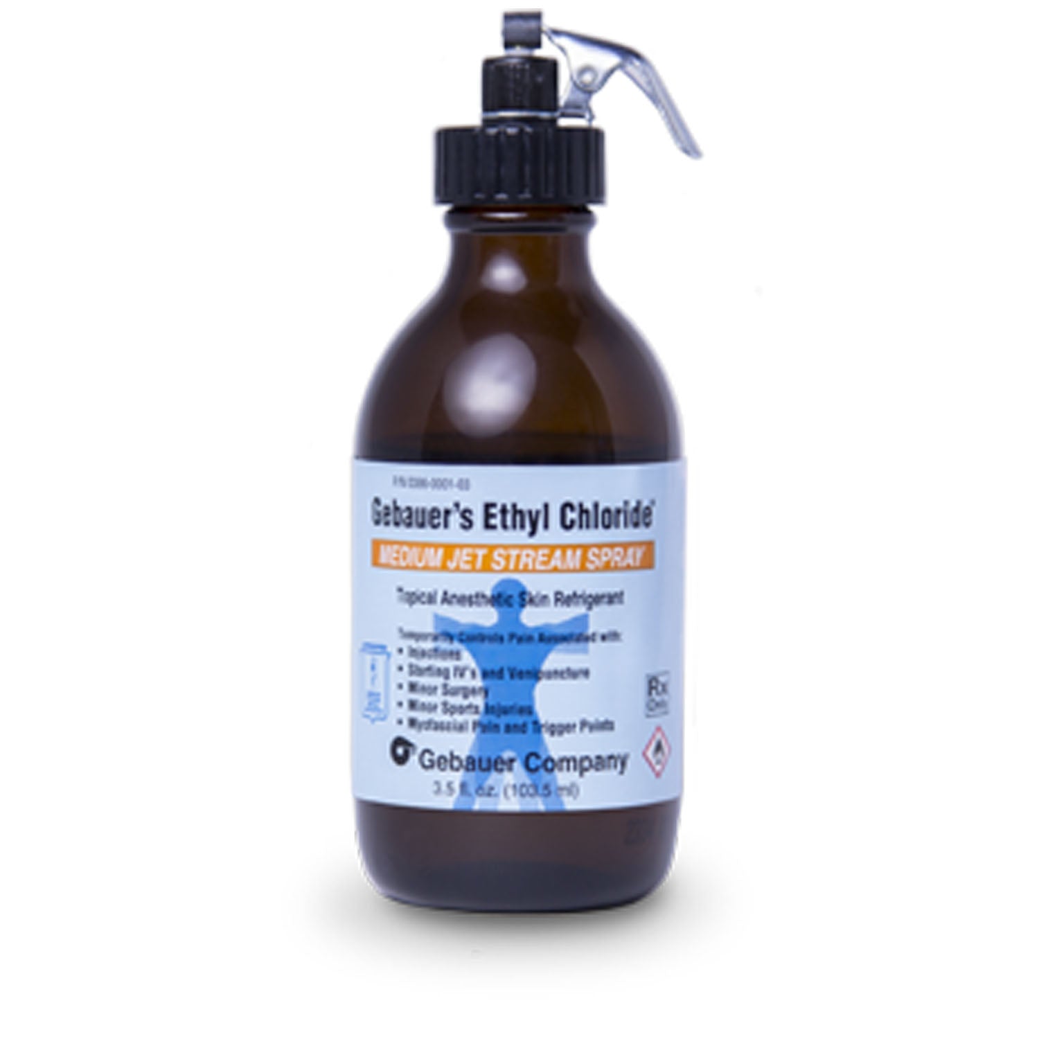 Medium Jetstream Spray, 3.9 fl oz (115ml), Plastisol Coated Amber Glass Bottle (Rx), 12/dz (84 dz/plt) (Item is considered HAZMAT and cannot ship via Air or to AK, GU, HI, MP, PR, VI - See Vendor Information Page for more details) 