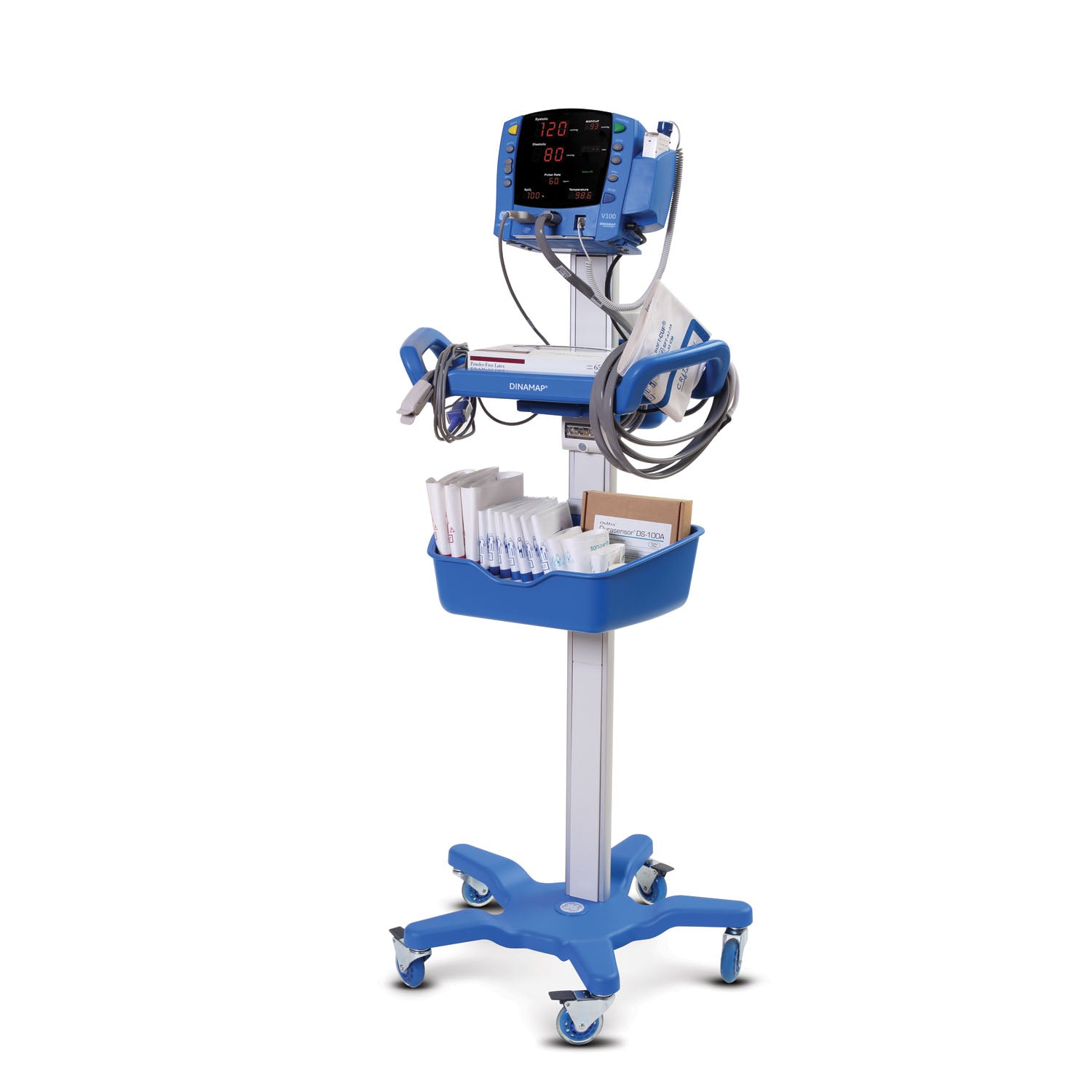 Accessories: Mobility Workstation For Carescape V100/ DINAMAP ProCare, 41" (Continental US Only) (DROP SHIP ONLY)