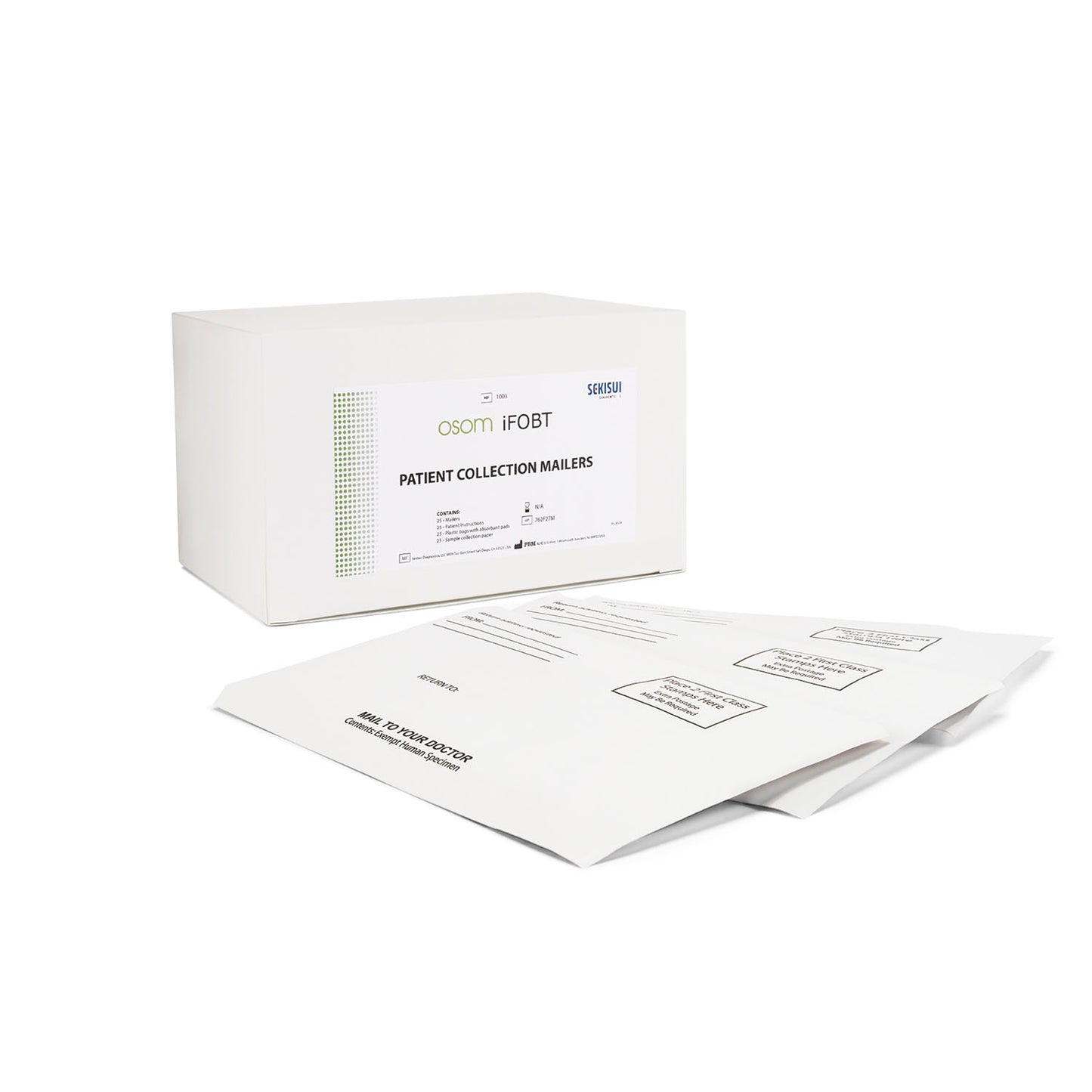 iFOBT Patient Mailers, 25/bx (Item is Non-Returnable & Non-Refundable) (Continental US Only)