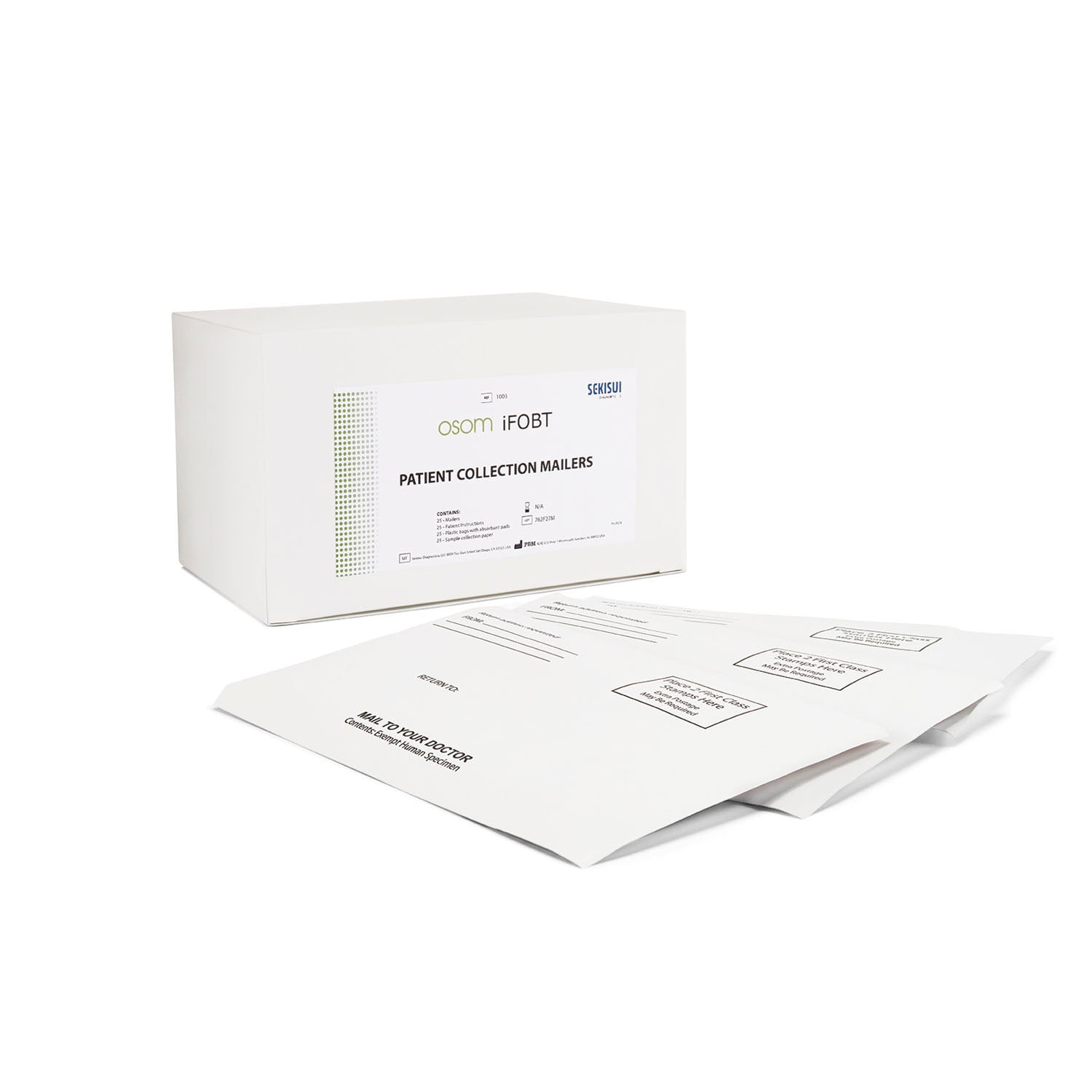 iFOBT Patient Mailers, 25/bx (Item is Non-Returnable & Non-Refundable) (Continental US Only)