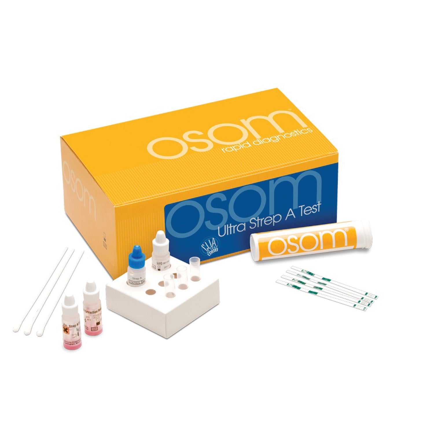 Ultra Strep A Test CLIA Waived, 25 tests/kit (Continental US Only) (Item is considered HAZMAT and cannot ship via Air or to AK, GU, HI, MP, PR, VI) (Item is Non-Returnable & Non-Refundable )