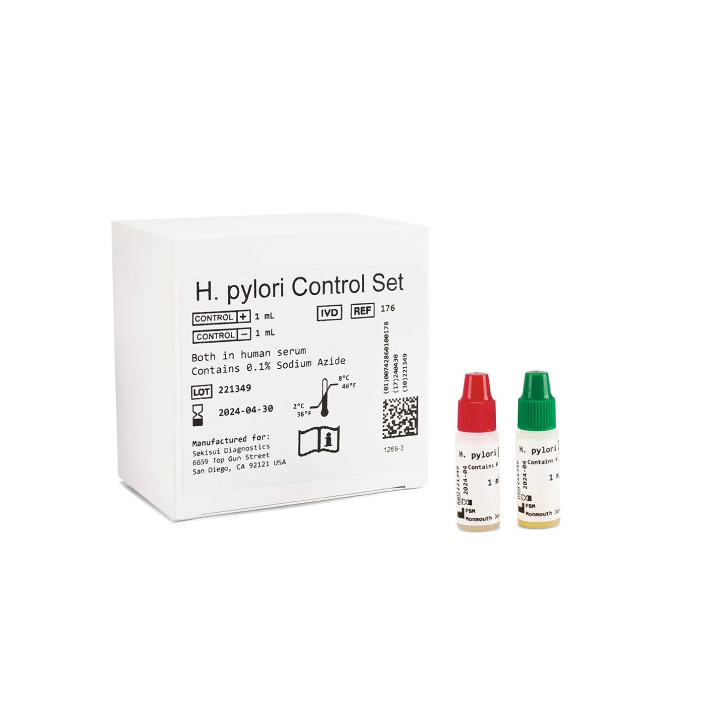 Control Kit Includes: 2mL Positive Control & 2mL Negative Control (Item is Non-Returnable & Non-Refundable) (Continental US Only)