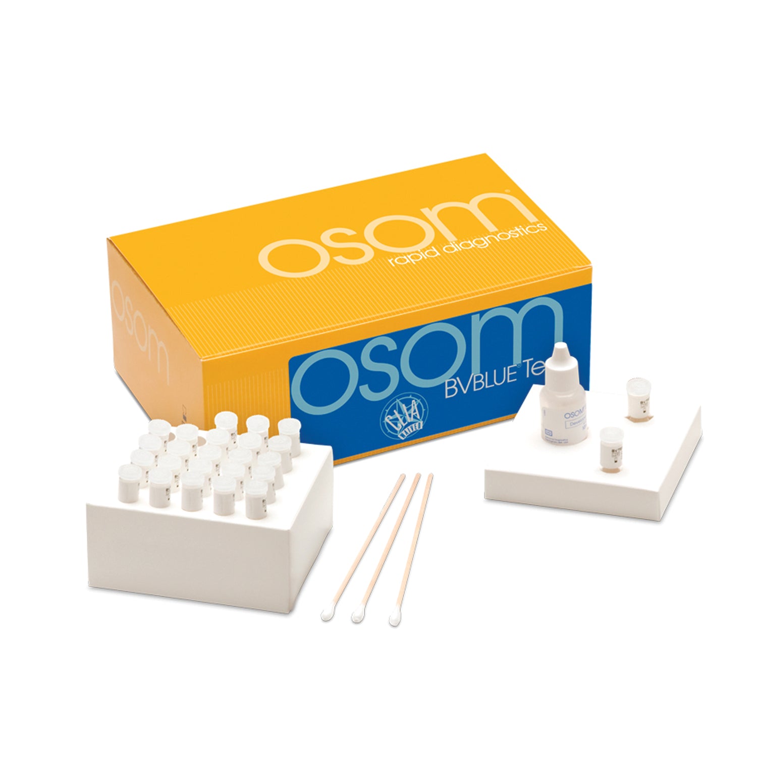 OSOM BVBLUE Test, CLIA Waived, 25 tests/kit (Ships on ice) (Minimum Expiry Lead is 90 days) (Item is Non-Returnable & Non-Refundable) (Continental US Only)